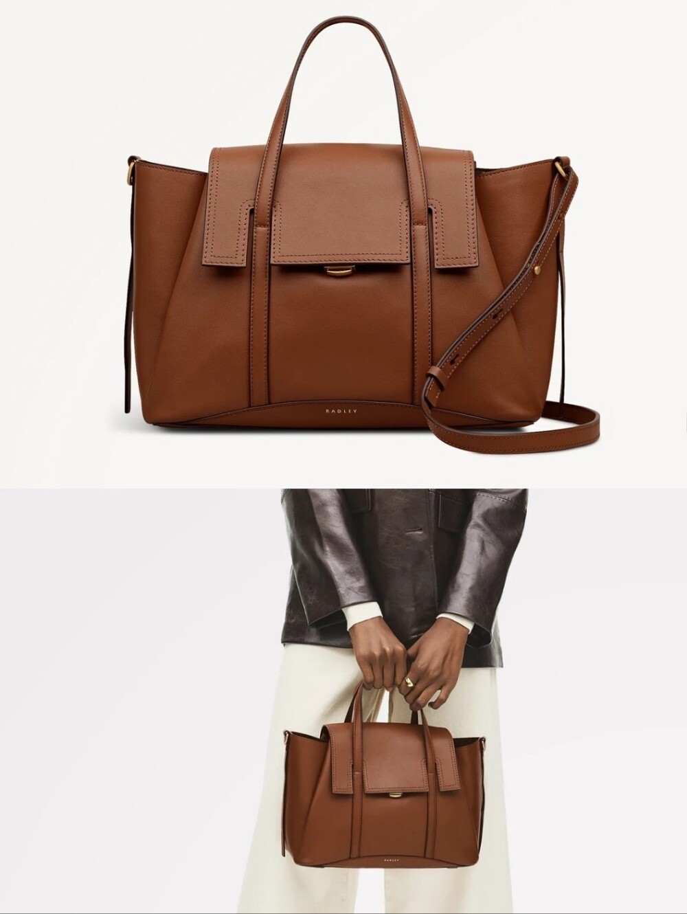 Radley London The Chancery Medium Shoulder Bag In Cognac NWT